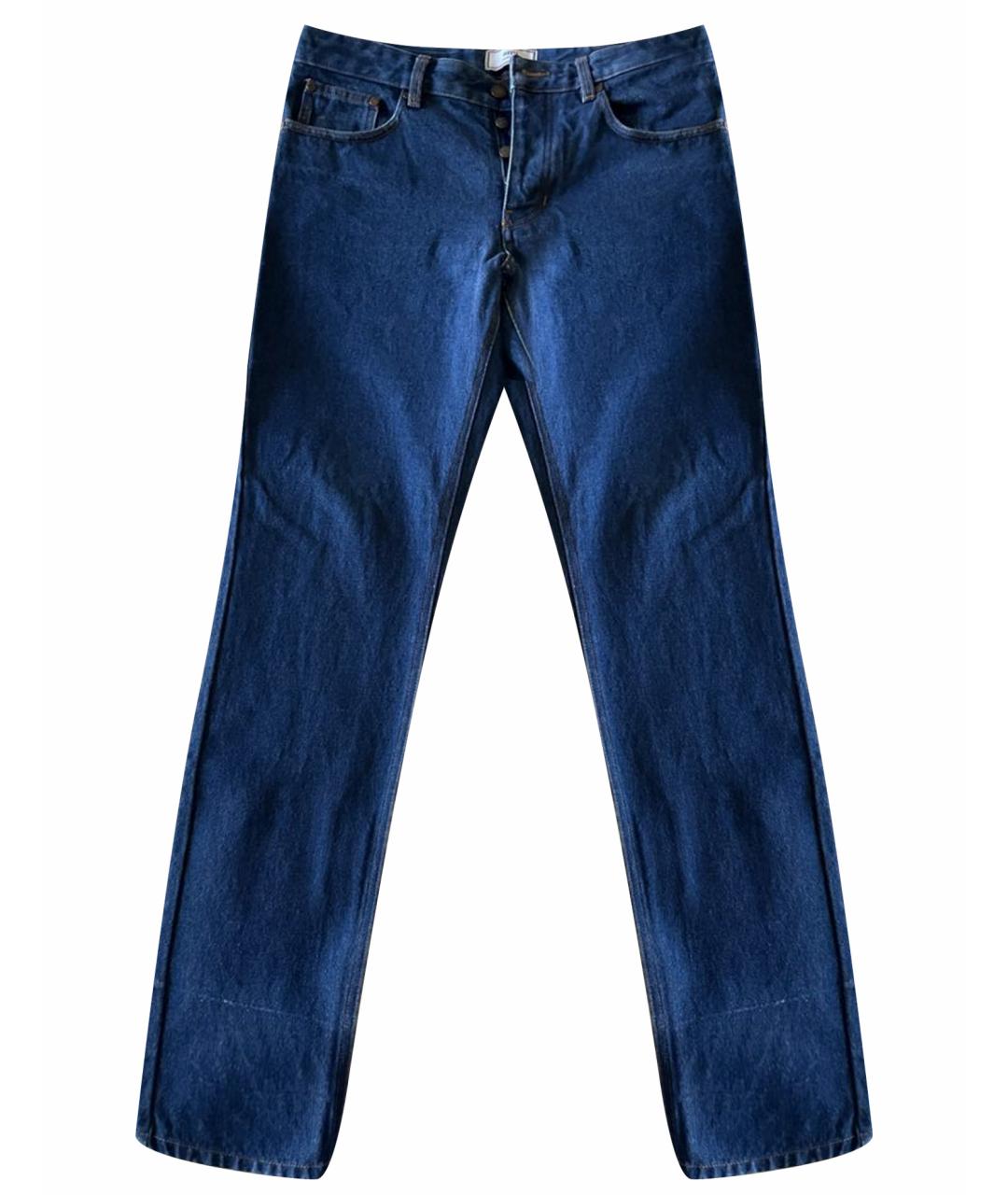 AMI ALEXANDRE MATTIUSSI Синие хлопковые джинсы скинни, фото 1