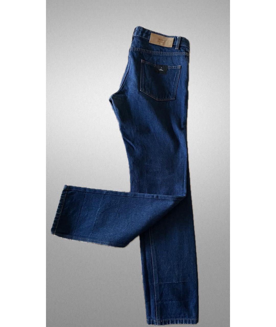 AMI ALEXANDRE MATTIUSSI Синие хлопковые джинсы скинни, фото 2