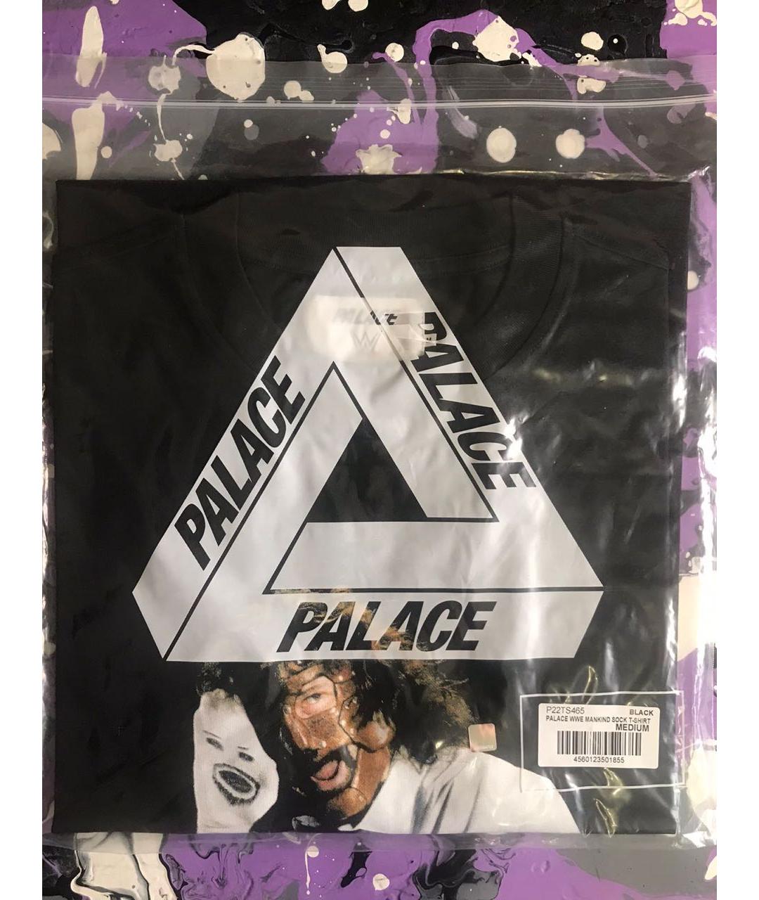 PALACE Черная хлопковая футболка, фото 2