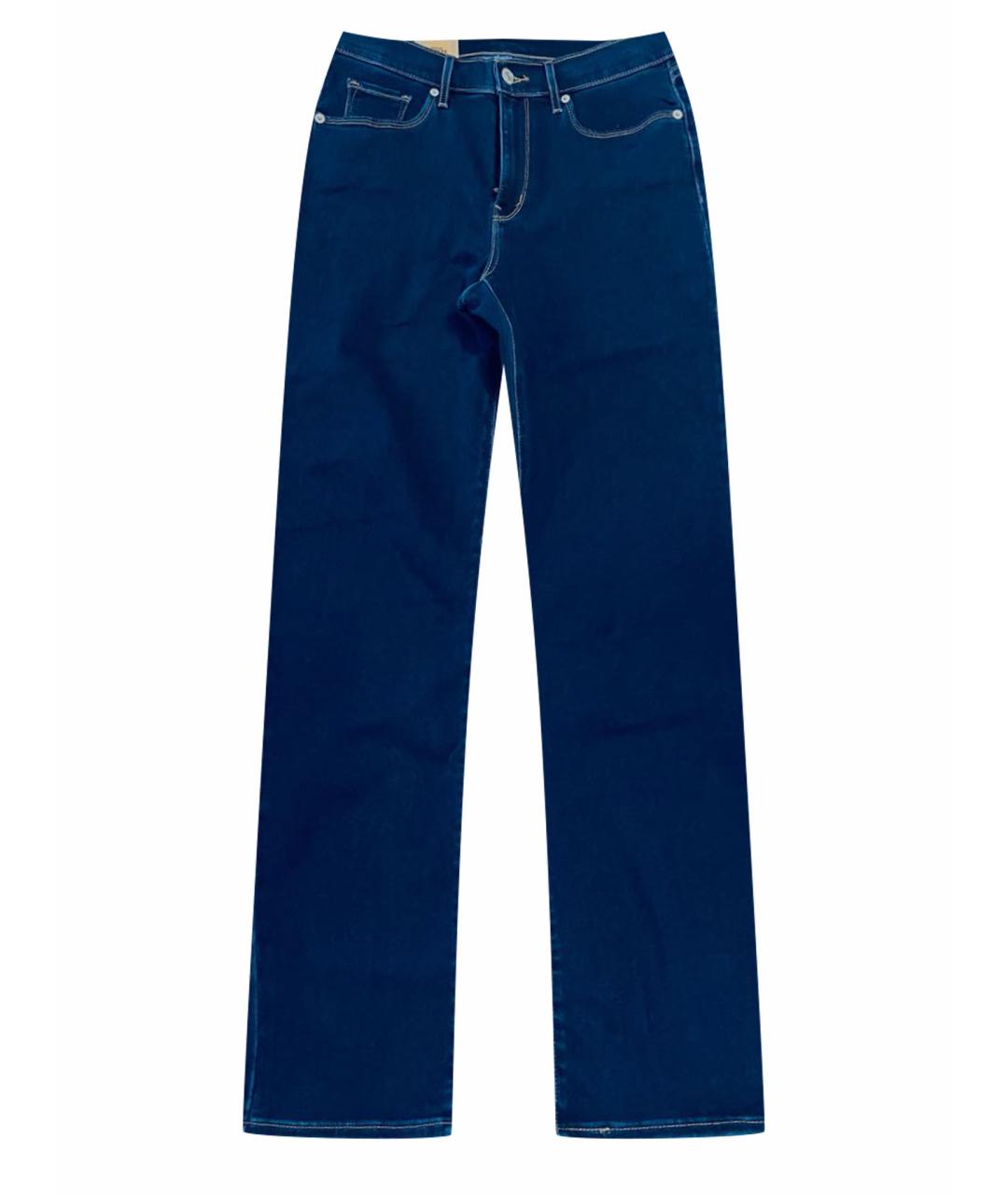 LEVI'S Синие хлопко-эластановые джинсы слим, фото 1