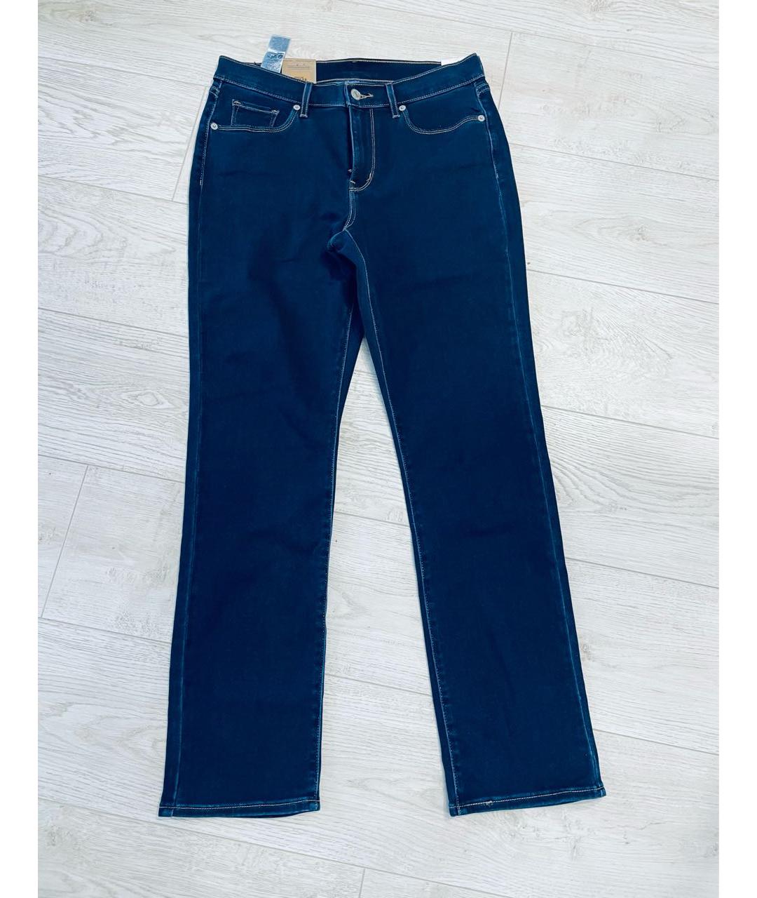 LEVI'S Синие хлопко-эластановые джинсы слим, фото 4