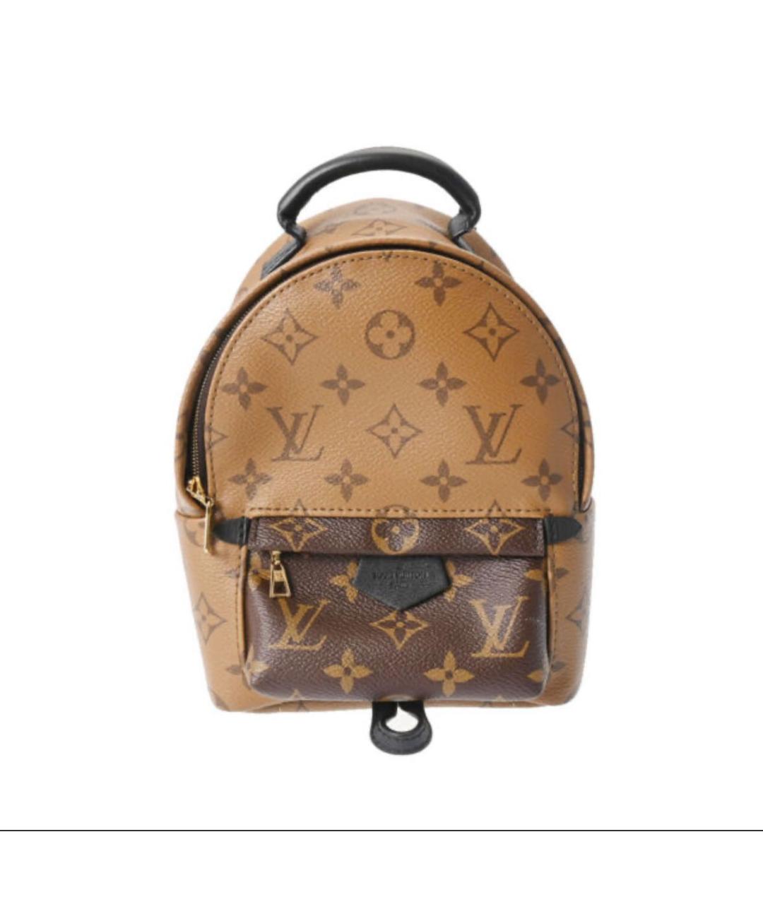 LOUIS VUITTON Коричневый кожаный рюкзак, фото 1