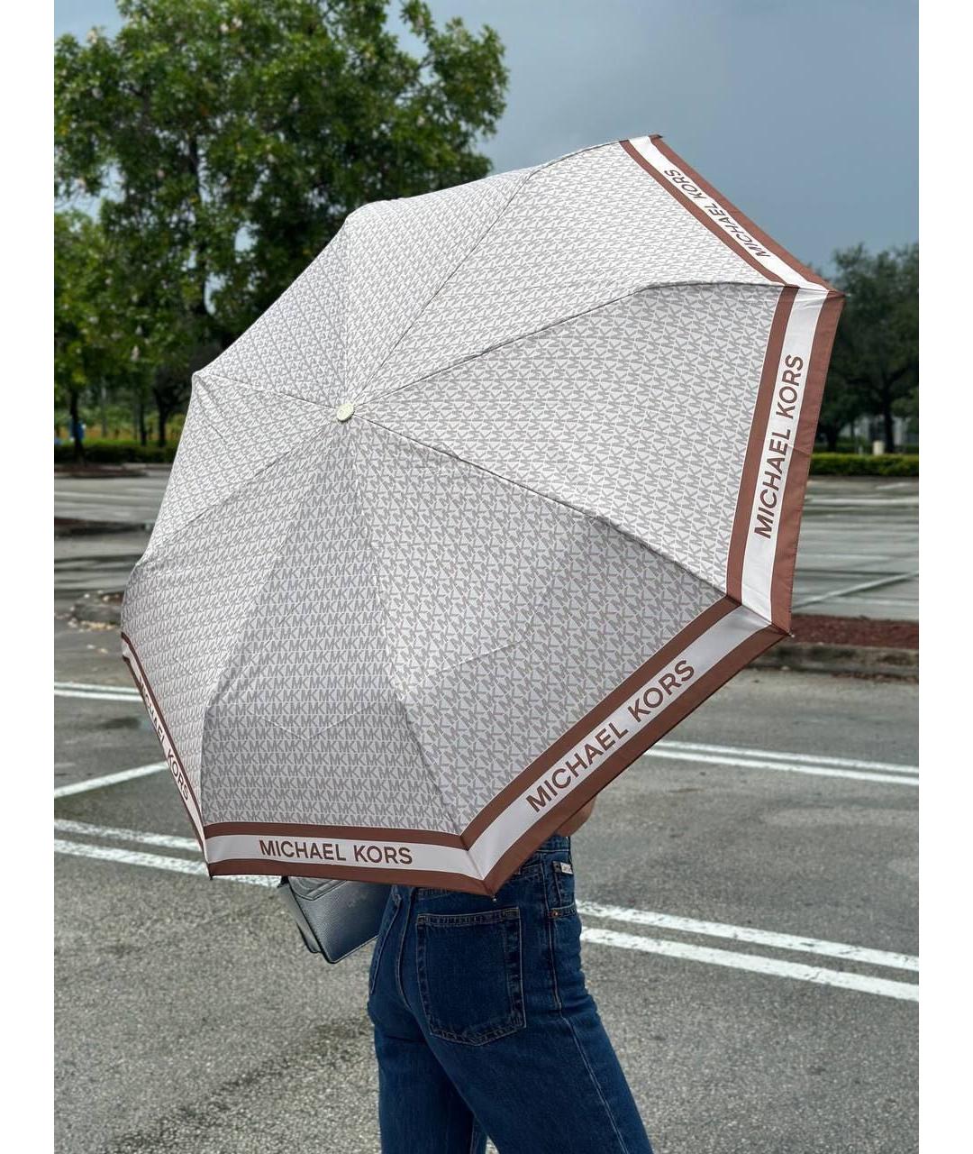 MICHAEL KORS Бежевый зонт, фото 2