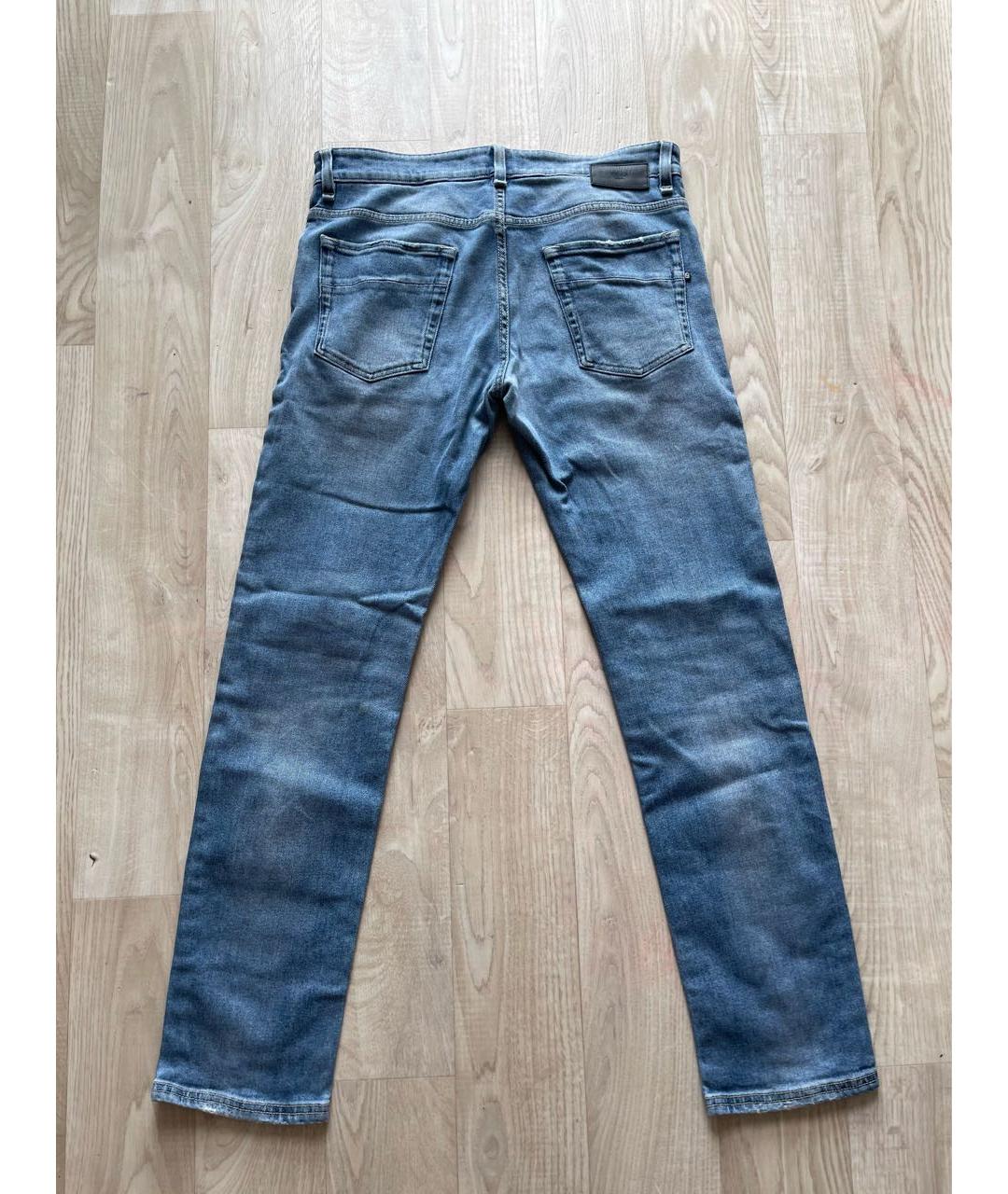 FENDI Голубые хлопковые джинсы скинни, фото 2