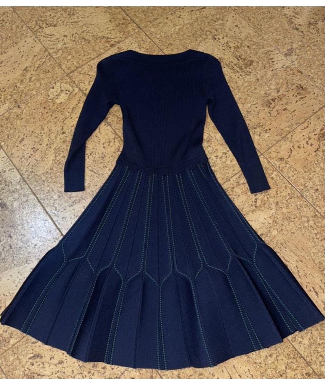 SANDRO Темно-синее повседневное платье, фото 2