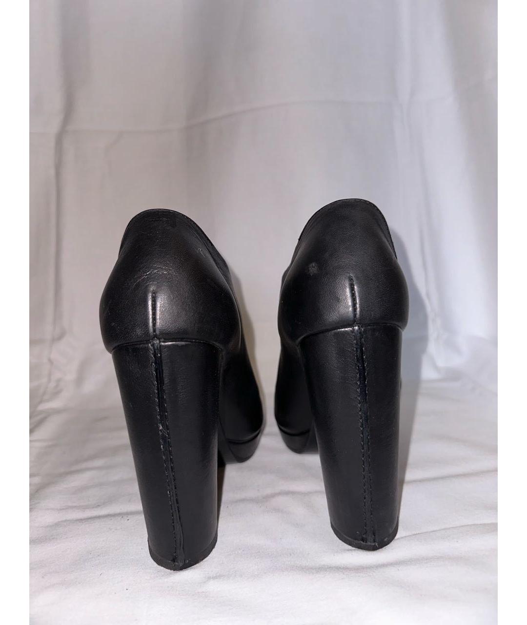 COSTUME NATIONAL Черные кожаные туфли, фото 4