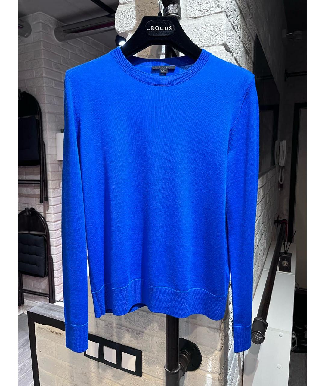 COS Синий шерстяной джемпер / свитер, фото 7