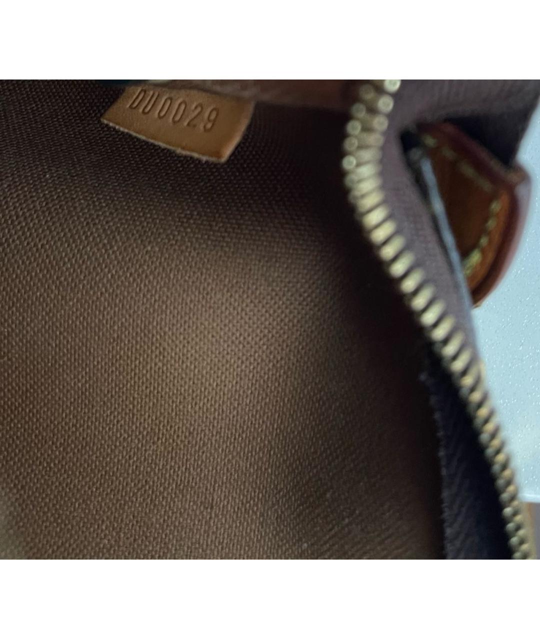 LOUIS VUITTON PRE-OWNED Коричневая кожаная сумка через плечо, фото 9