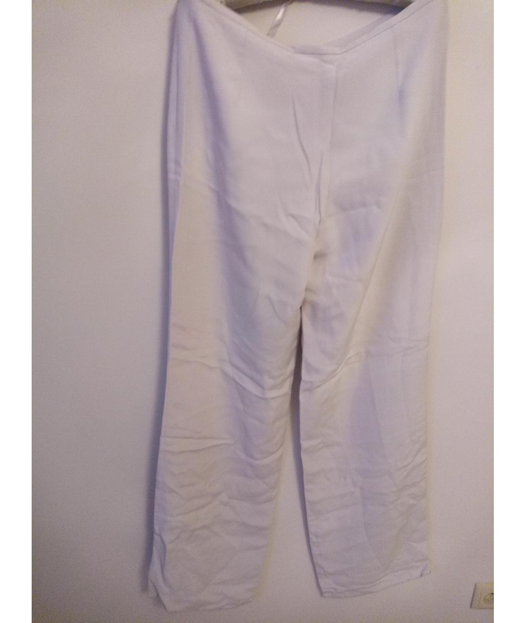 ARMANI COLLEZIONI Серые полиэстеровые брюки широкие, фото 7