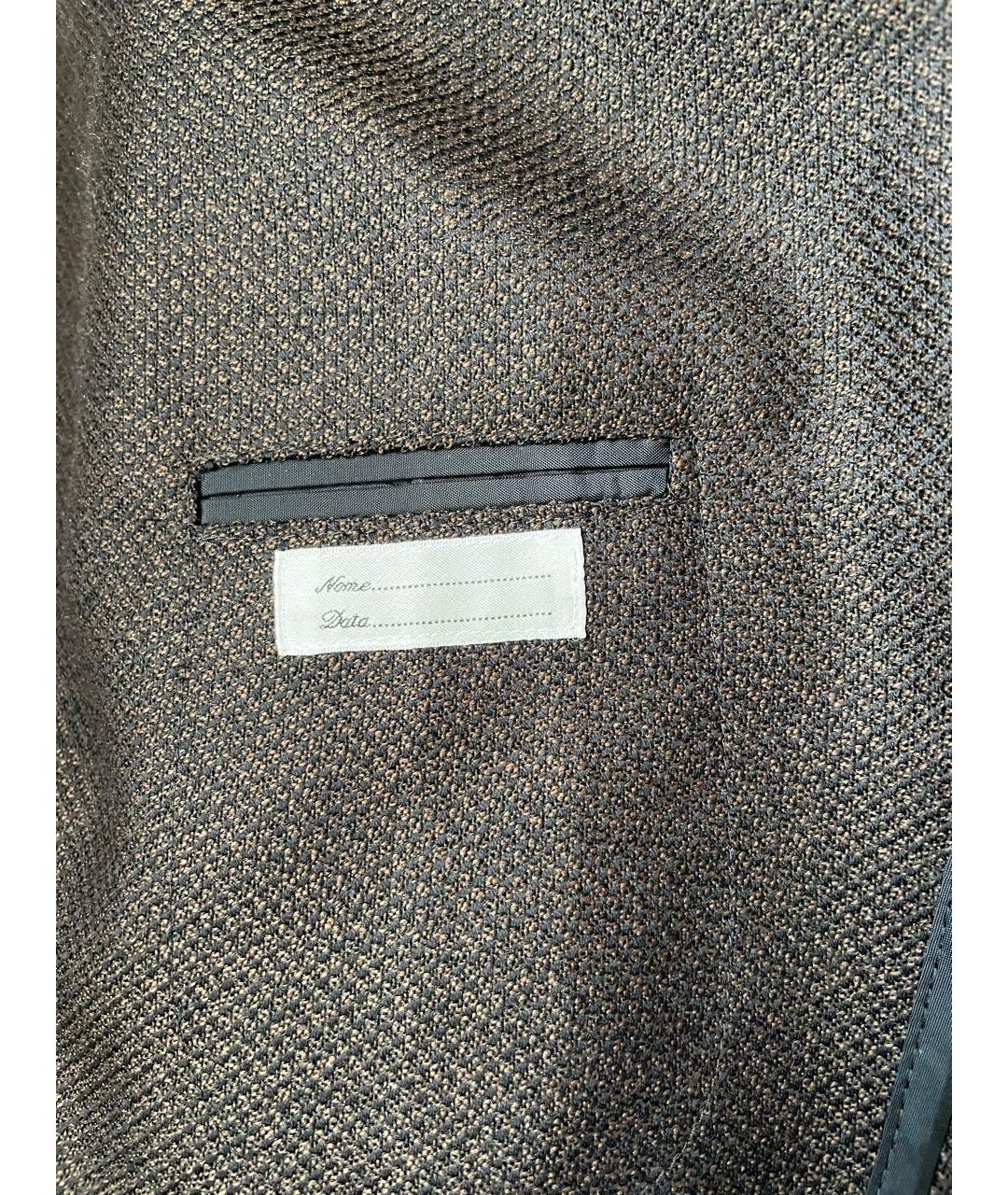 TAGLIATORE Коричневый шерстяной пиджак, фото 6