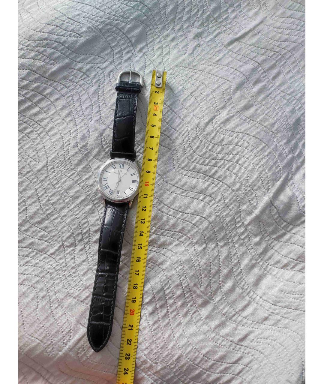 MAURICE LACROIX Серебряные металлические часы, фото 3