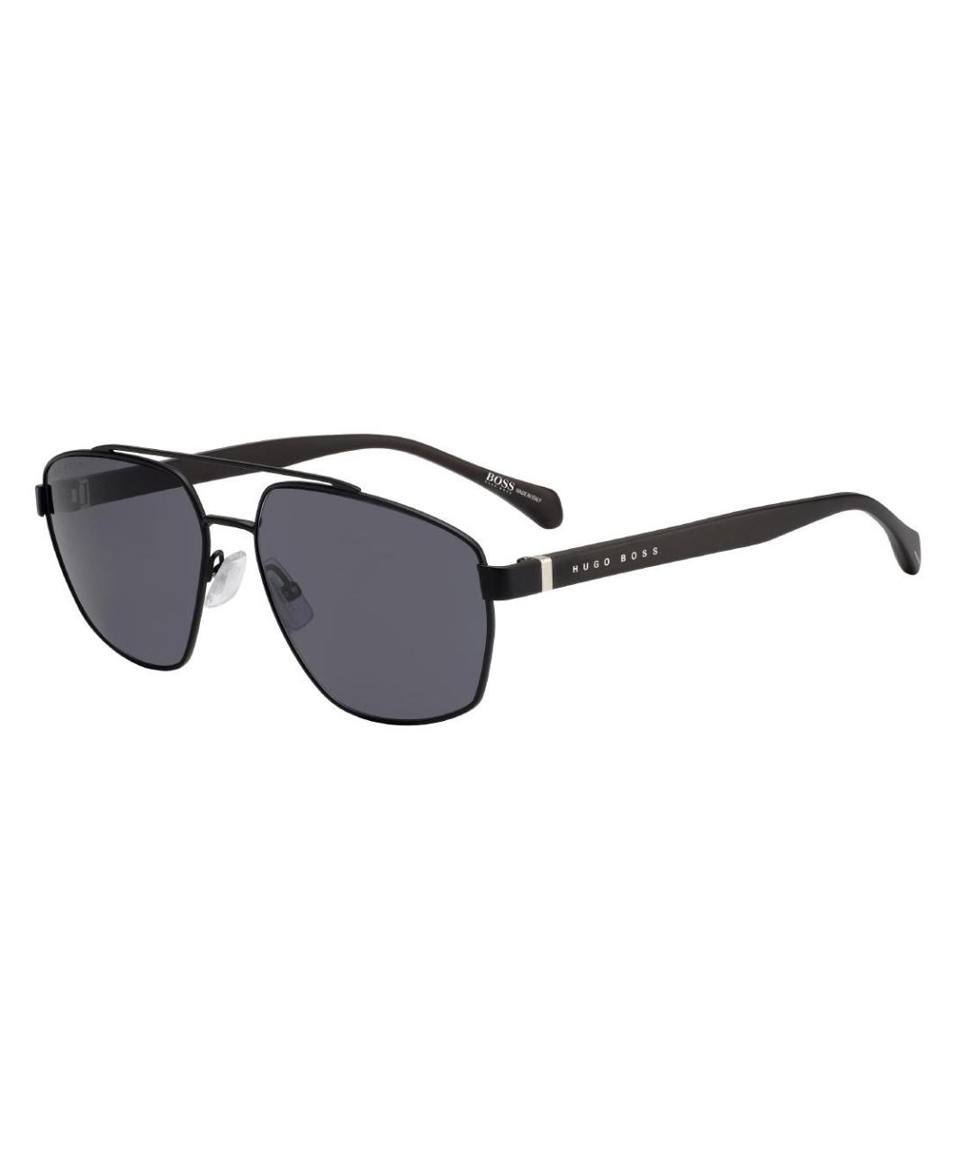HUGO BOSS Черные металлические солнцезащитные очки, фото 2