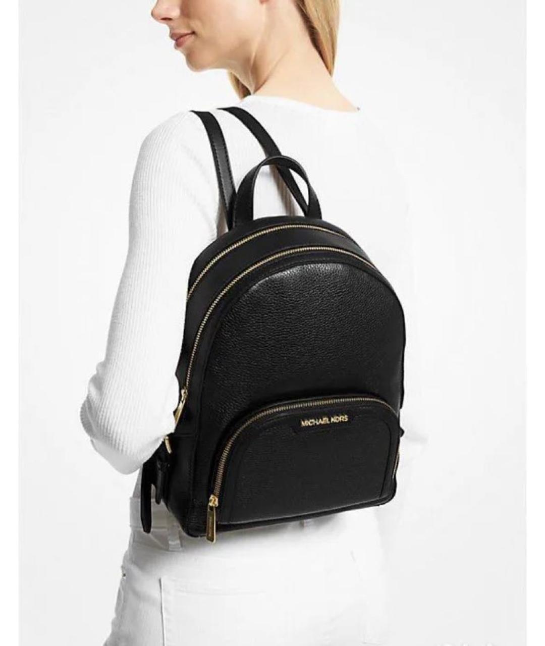 MICHAEL KORS Черный кожаный рюкзак, фото 2