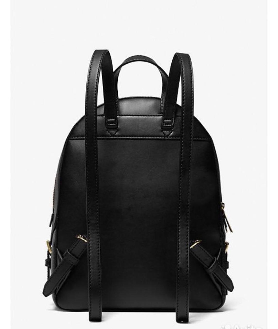 MICHAEL KORS Черный кожаный рюкзак, фото 3