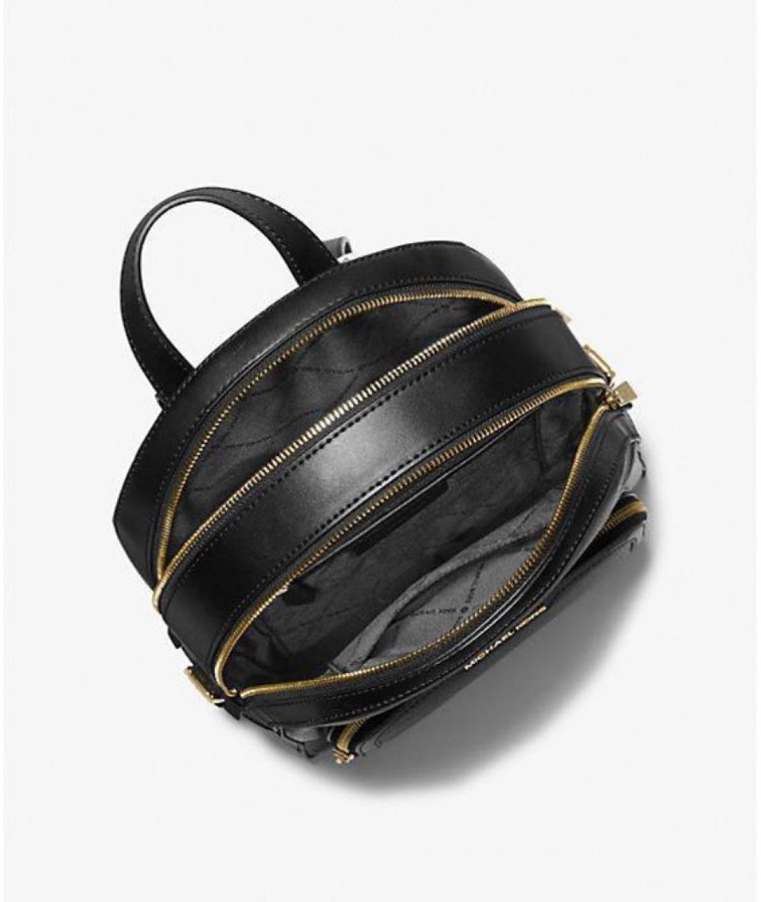 MICHAEL KORS Черный кожаный рюкзак, фото 4
