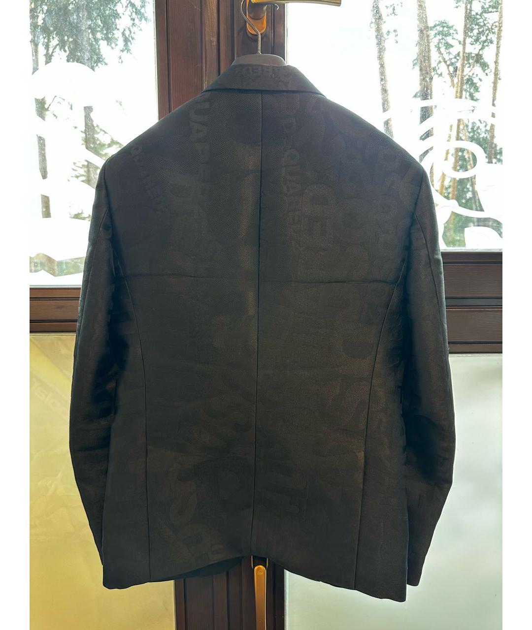 DSQUARED2 Черный полиэстеровый пиджак, фото 2