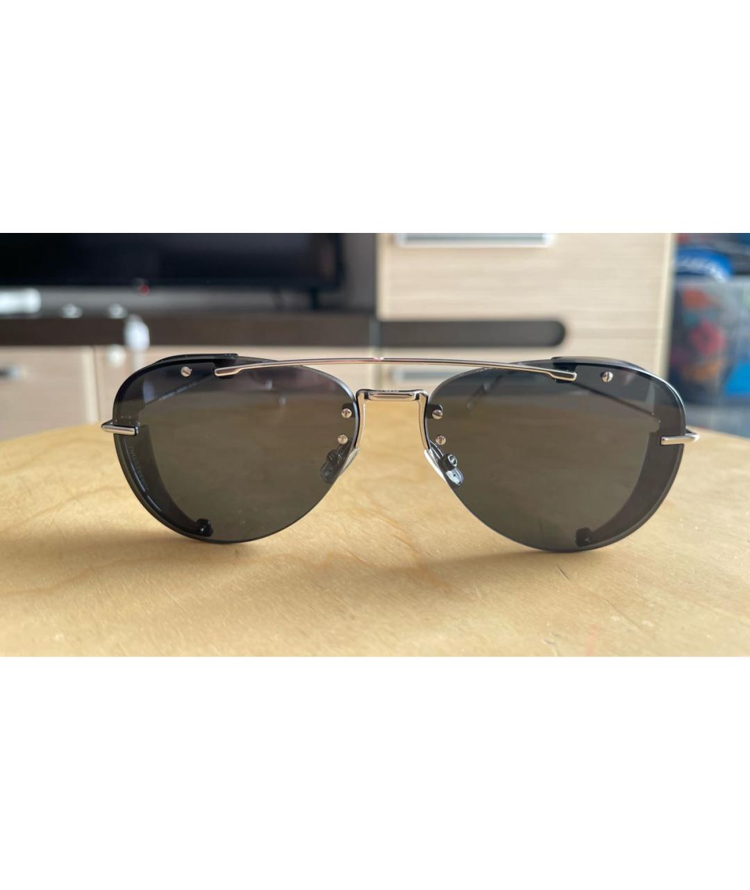 CHRISTIAN DIOR PRE-OWNED Черные металлические солнцезащитные очки, фото 9