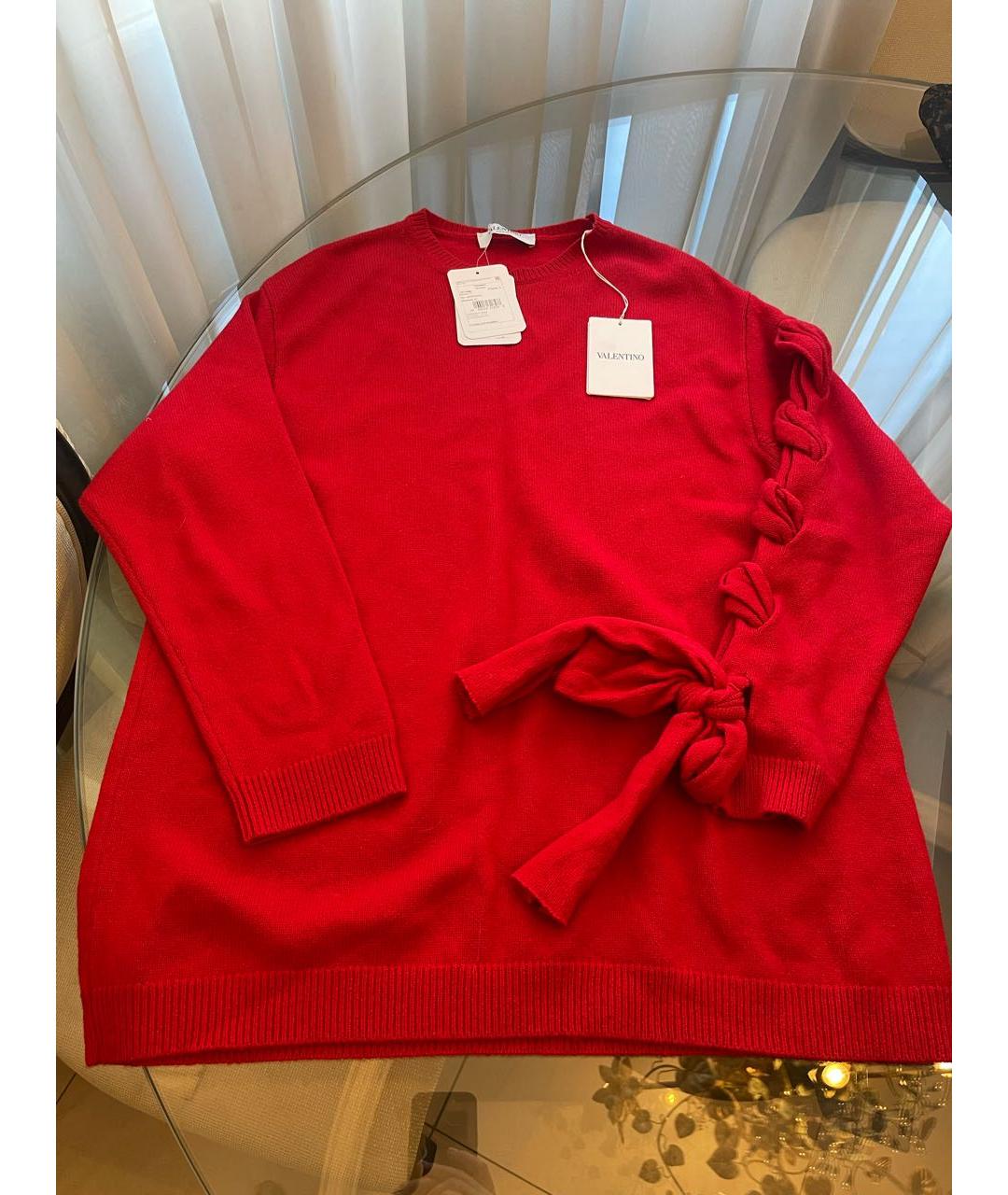 VALENTINO Красный кашемировый джемпер / свитер, фото 7