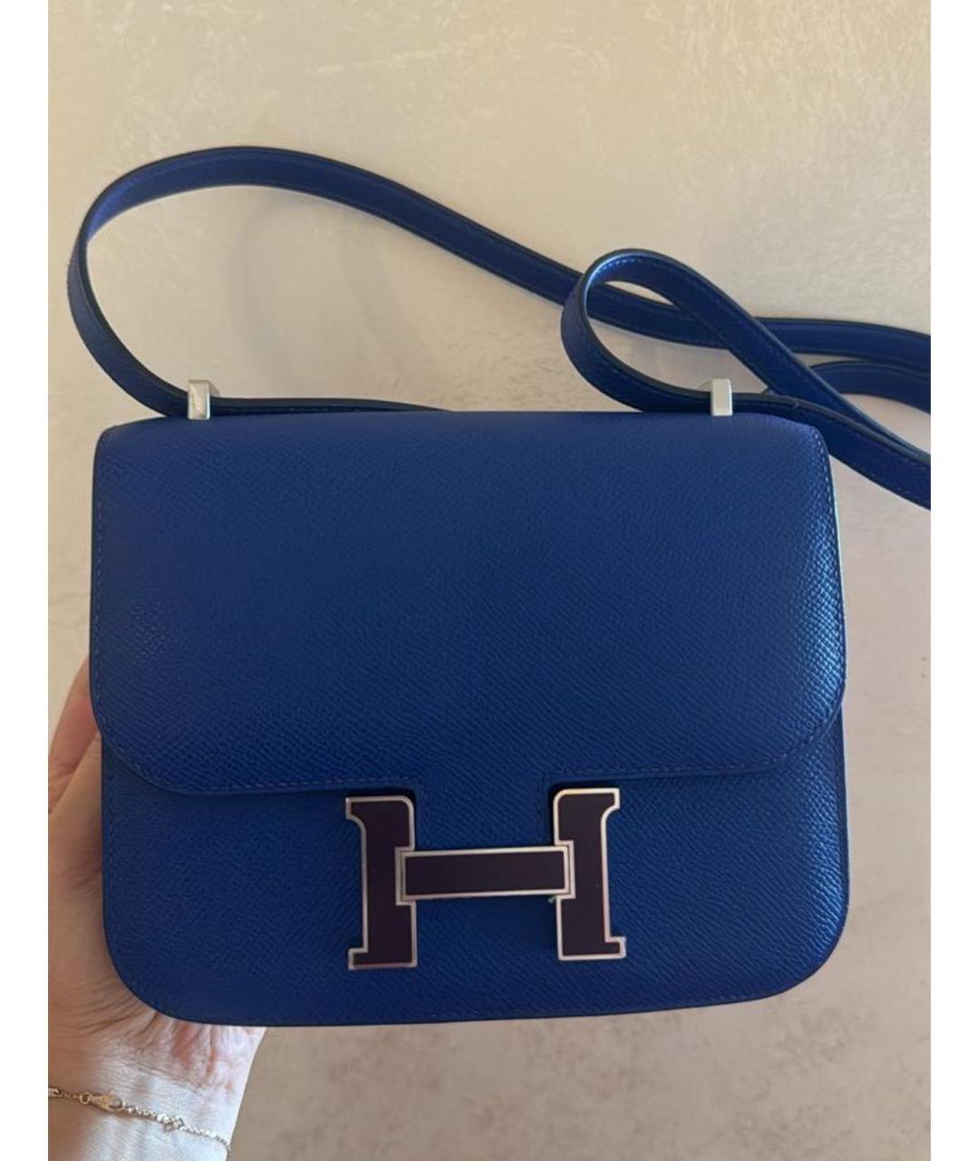 HERMES Синяя сумка через плечо, фото 2