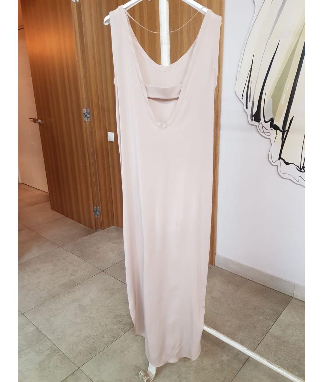 BRUNELLO CUCINELLI Розовое шелковое повседневное платье, фото 4