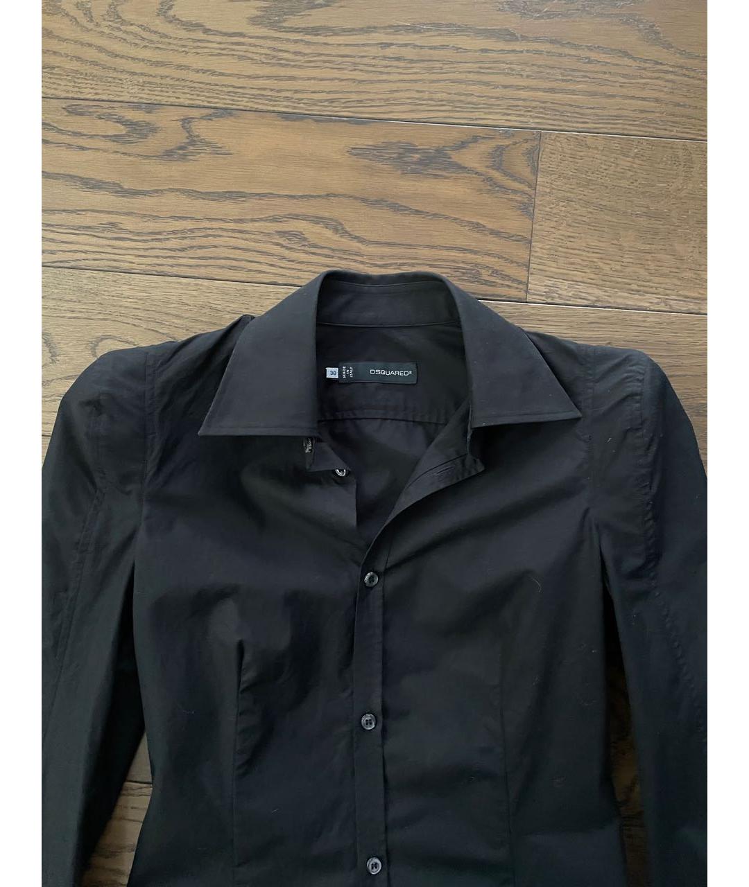 DSQUARED2 Черная хлопковая рубашка, фото 3