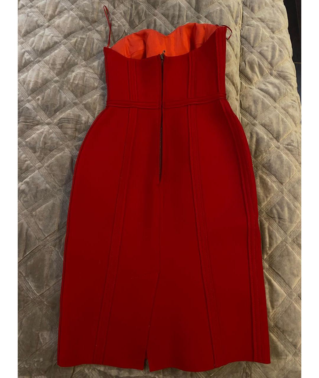 LANVIN Красное коктейльное платье, фото 2