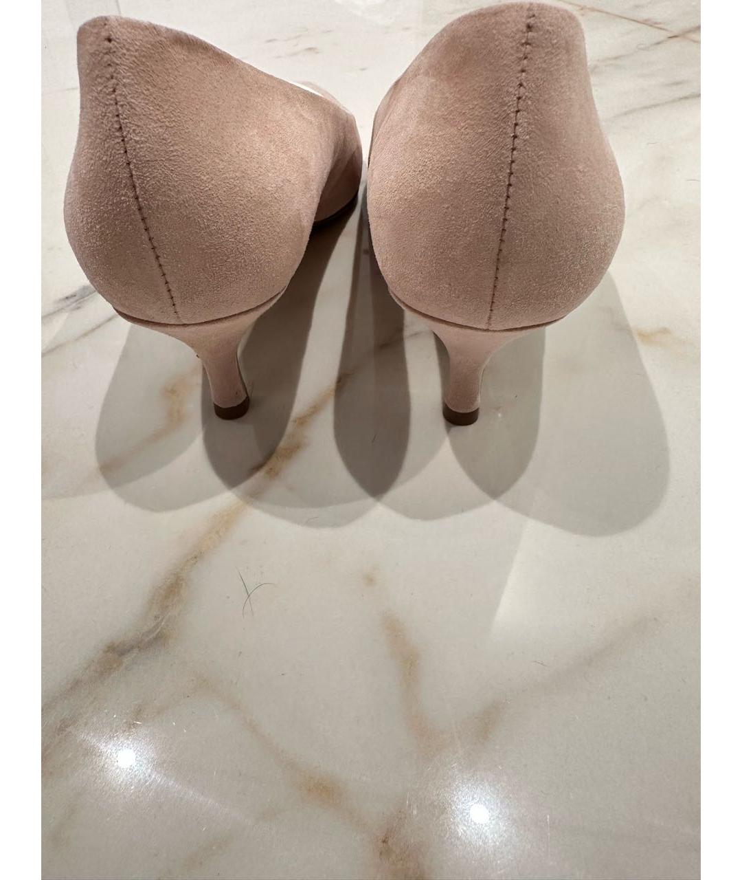 FURLA Розовые замшевые туфли, фото 4