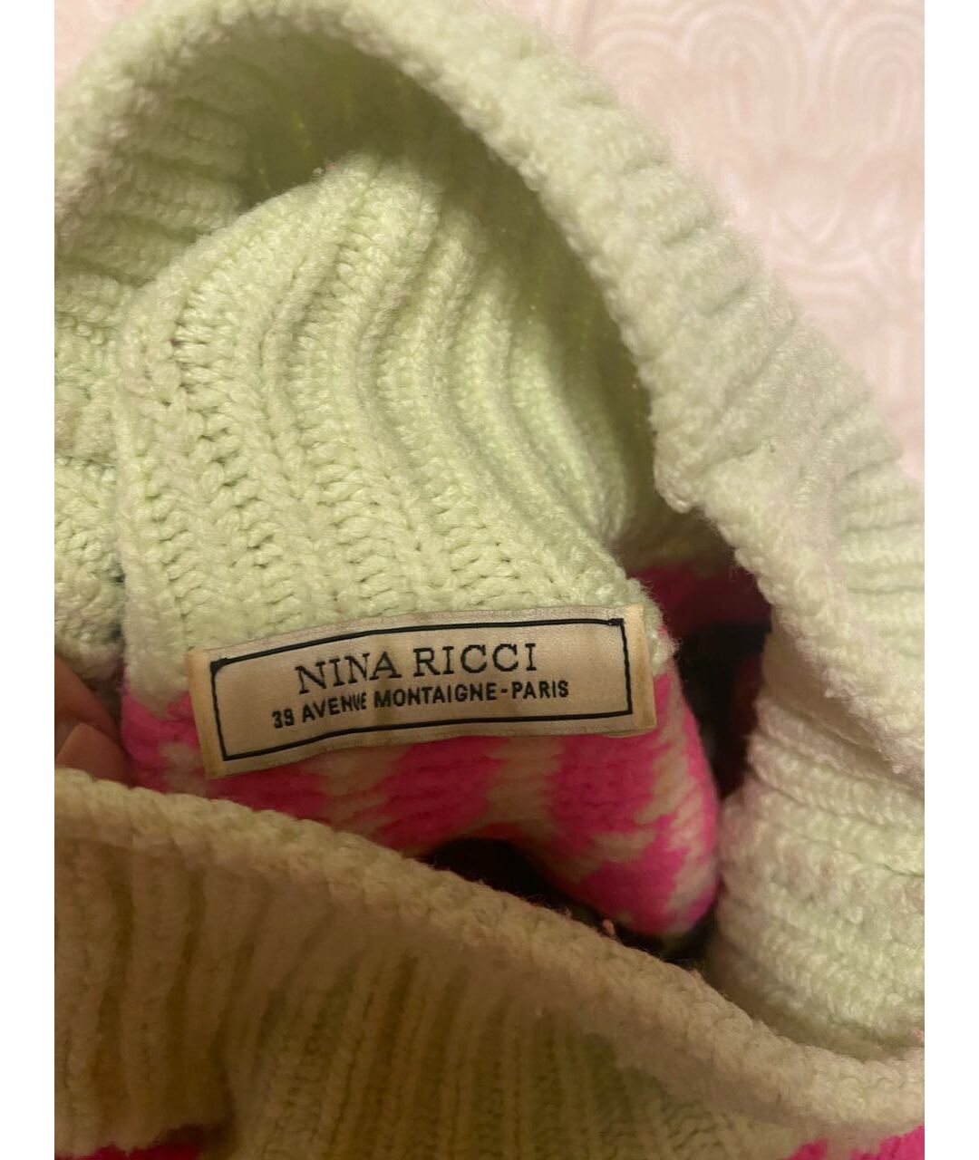 NINA RICCI Красный шерстяной джемпер / свитер, фото 5