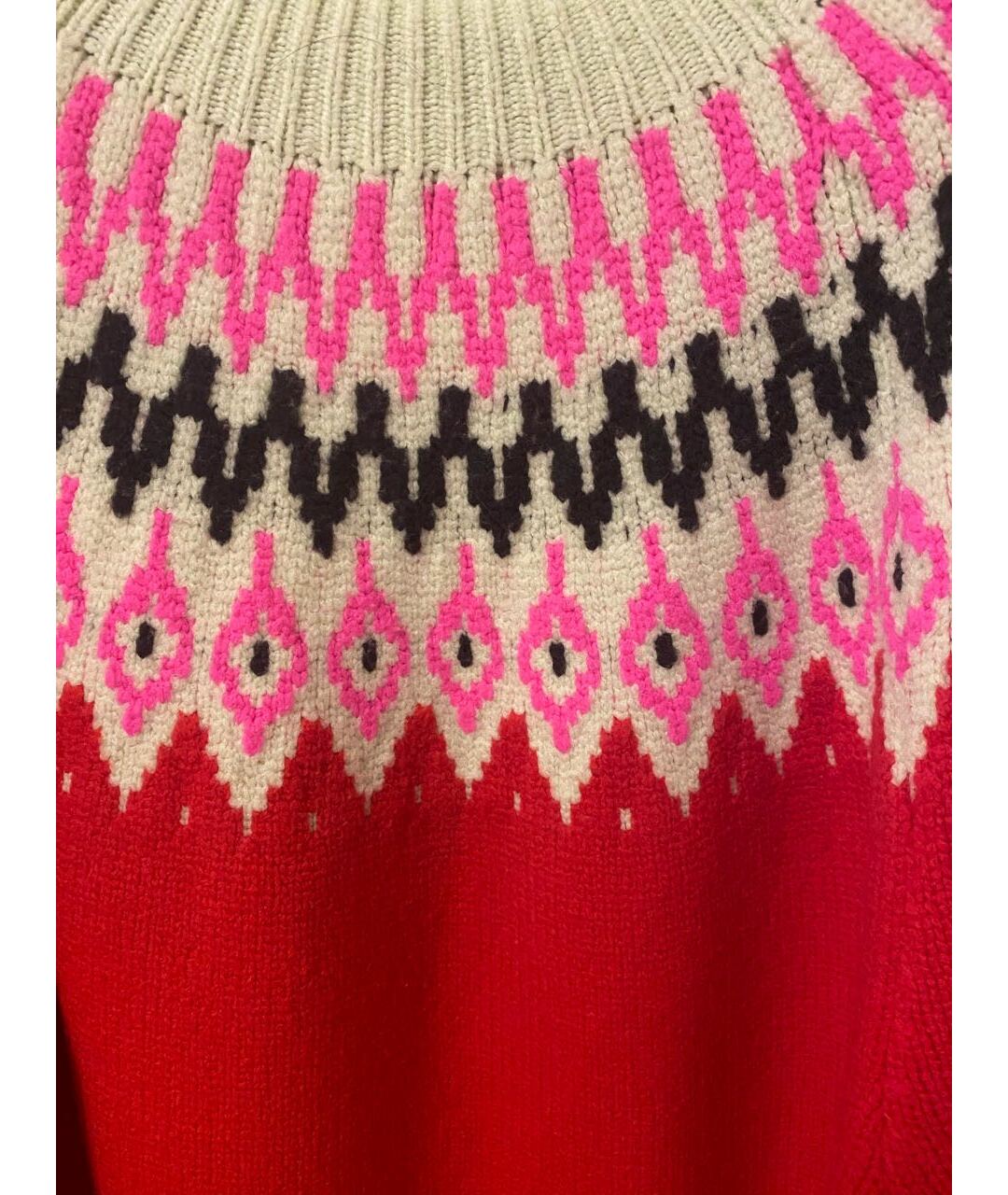 NINA RICCI Красный шерстяной джемпер / свитер, фото 3