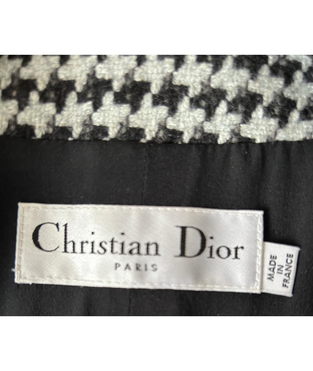 CHRISTIAN DIOR PRE-OWNED Мульти шерстяное пальто, фото 4