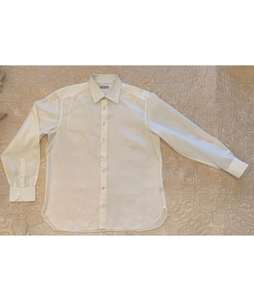 STEFANO RICCI Белая хлопковая классическая рубашка, фото 2