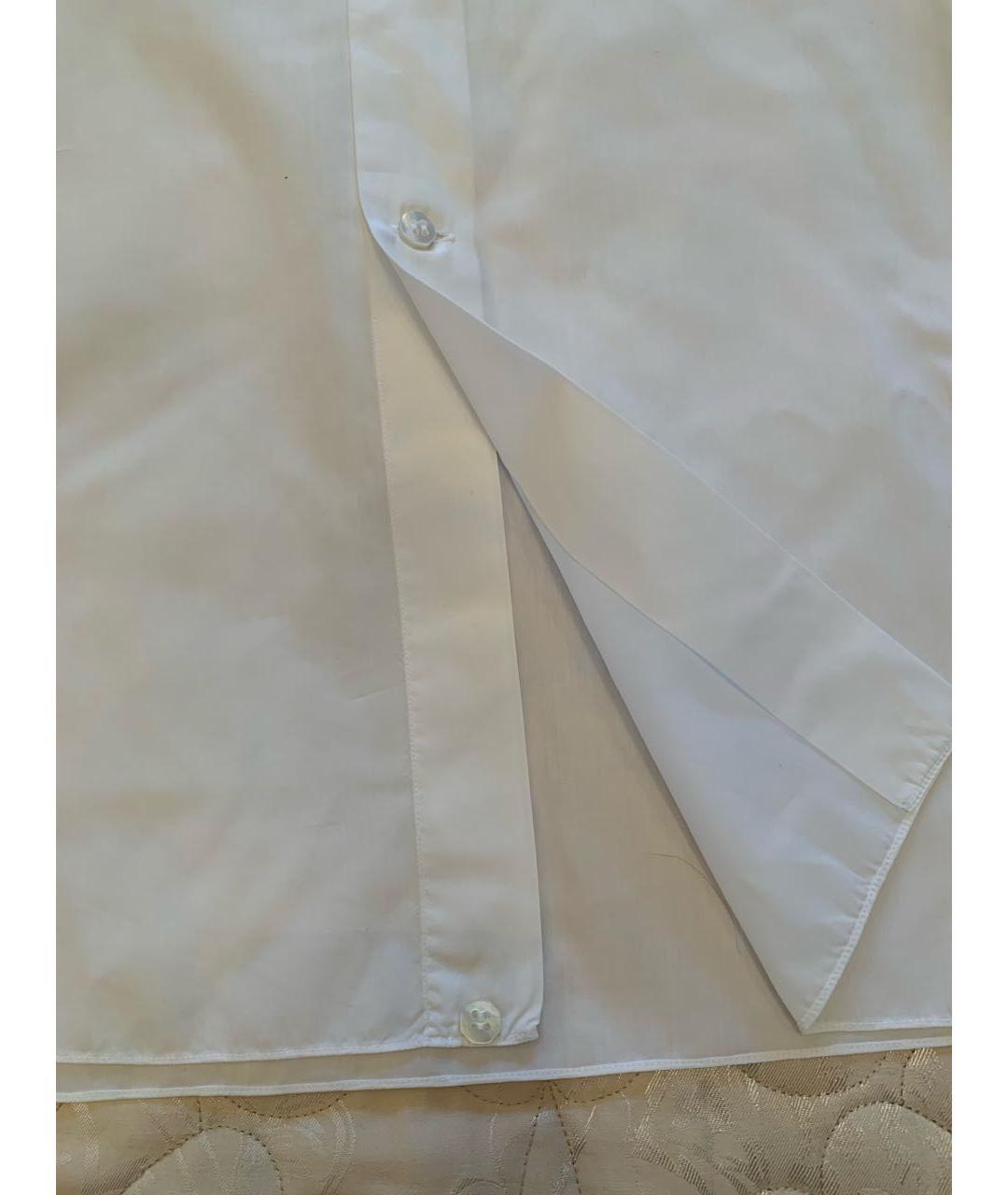 STEFANO RICCI Белая хлопковая классическая рубашка, фото 5