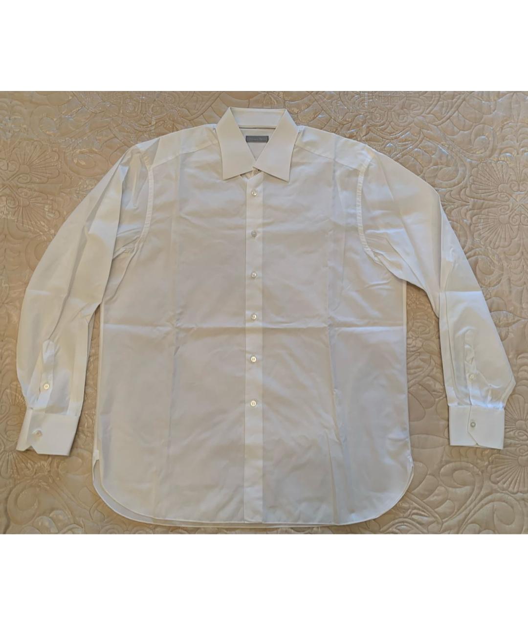 STEFANO RICCI Белая хлопковая классическая рубашка, фото 2