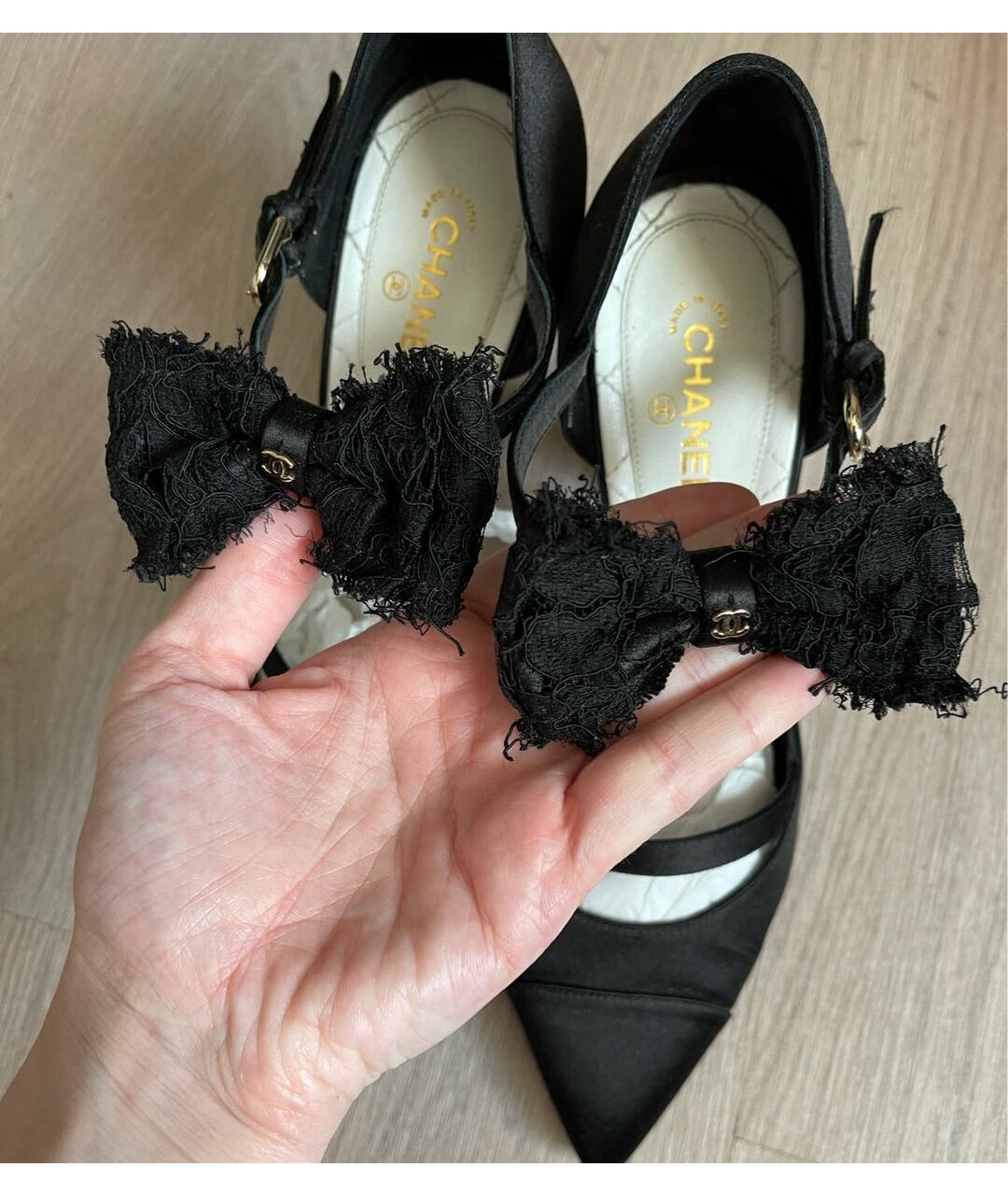 CHANEL PRE-OWNED Черные туфли из экзотической кожи, фото 4