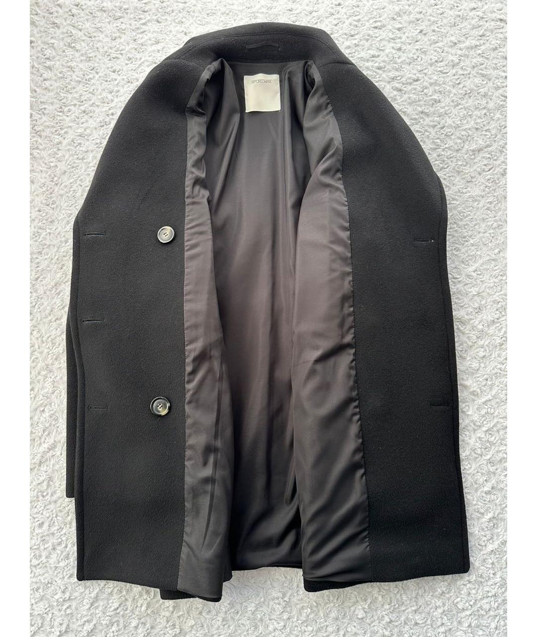 SPORTMAX Черное шерстяное пальто, фото 3