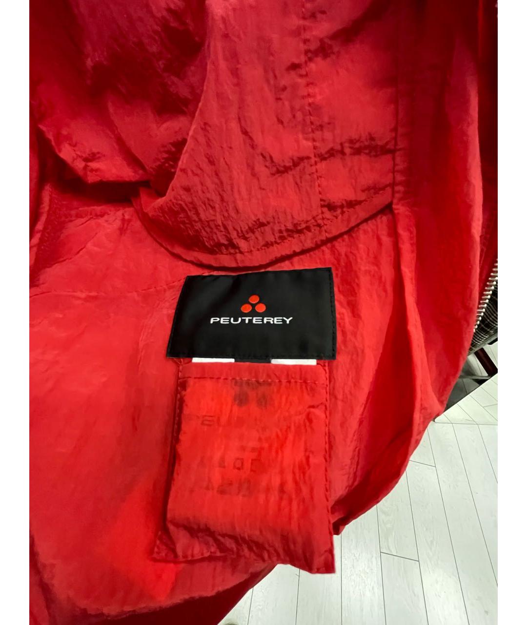 PEUTEREY Красная полиэстеровая куртка, фото 3