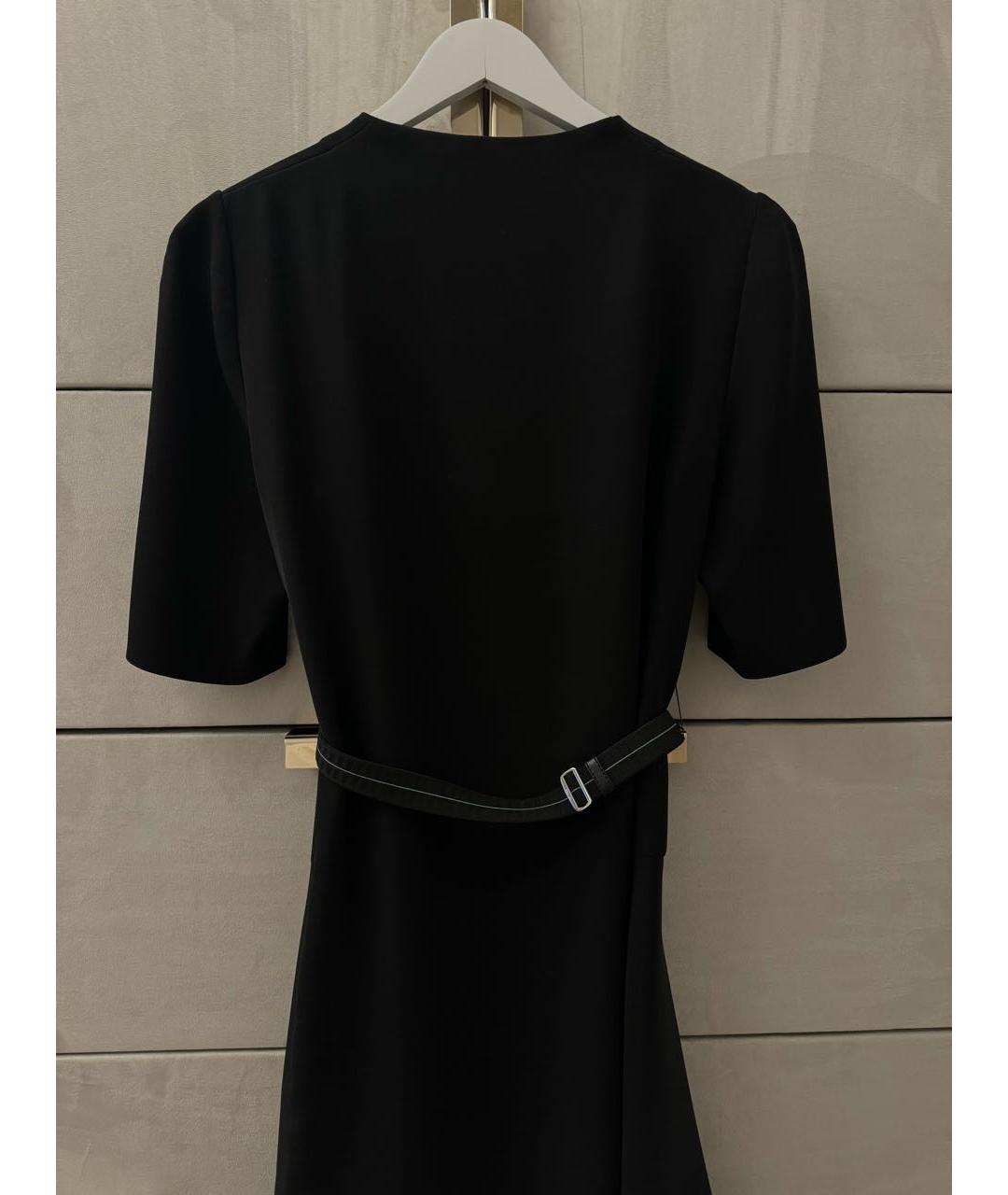 PRADA Черное полиэстеровое повседневное платье, фото 4