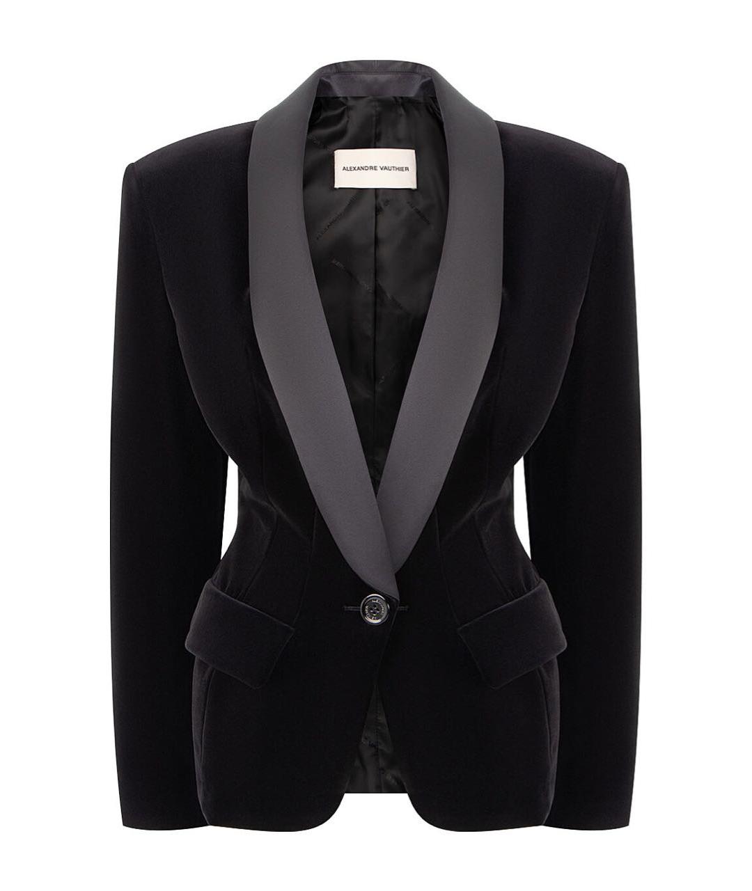 ALEXANDRE VAUTHIER Черный хлопковый жакет/пиджак, фото 1