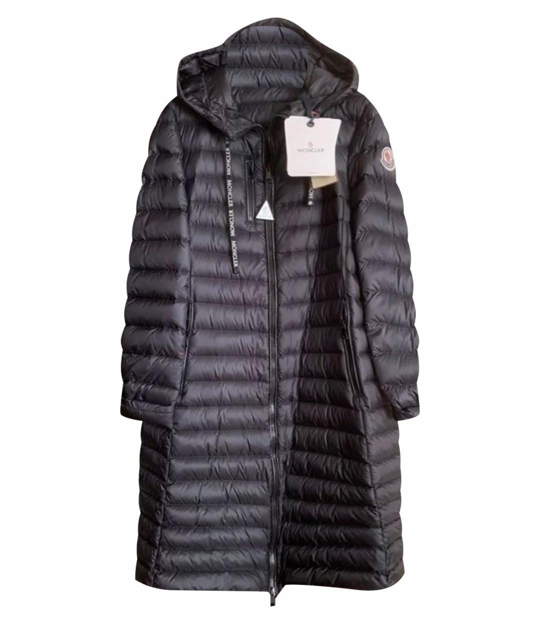 MONCLER Синее полиэстеровое пальто, фото 1