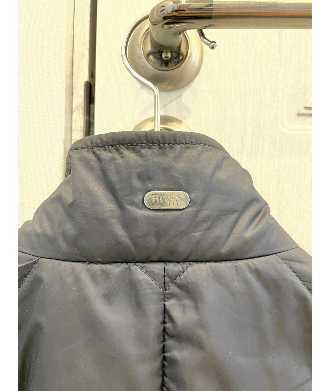 HUGO BOSS Темно-синяя полиэстеровая куртка, фото 3