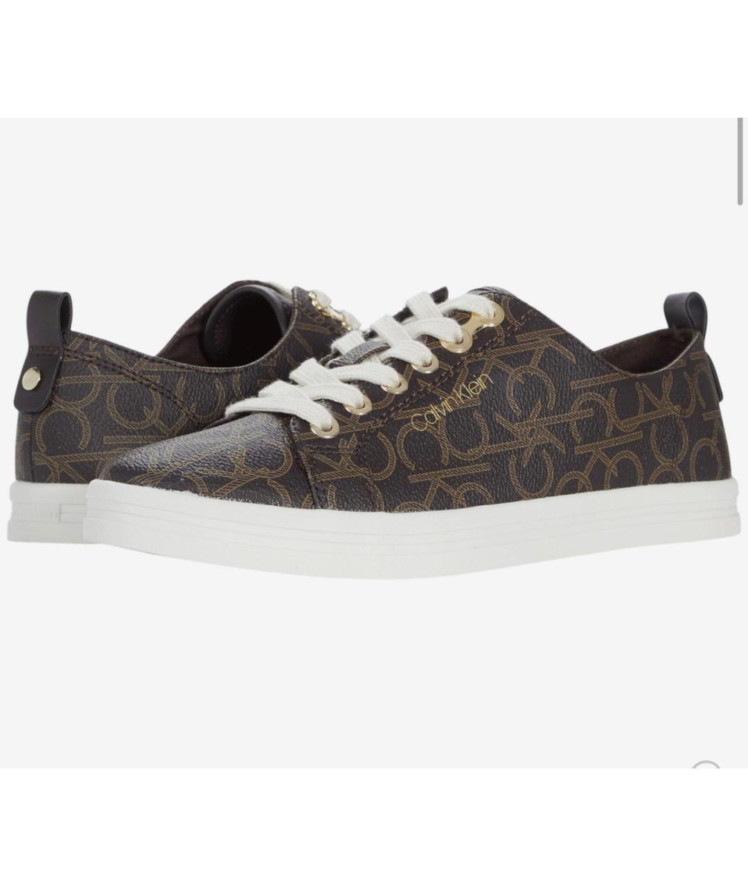 CALVIN KLEIN Коричневые кроссовки, фото 5