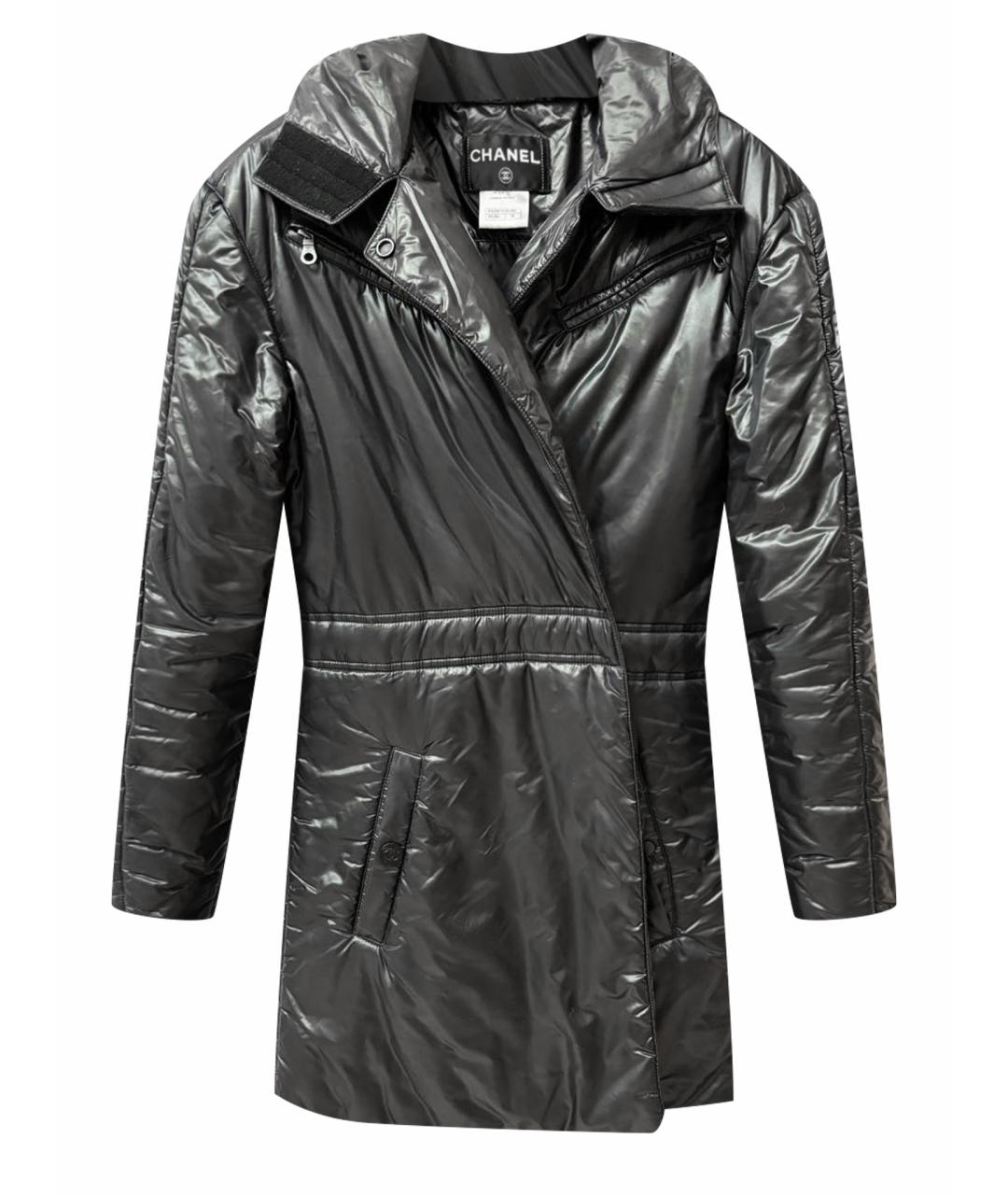 CHANEL PRE-OWNED Черная полиамидовая куртка, фото 1