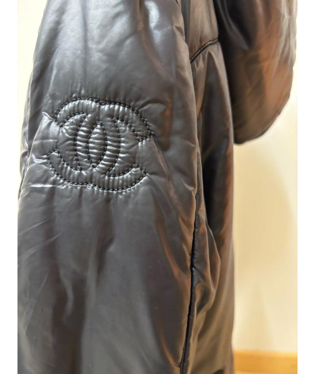 CHANEL PRE-OWNED Черная полиамидовая куртка, фото 7