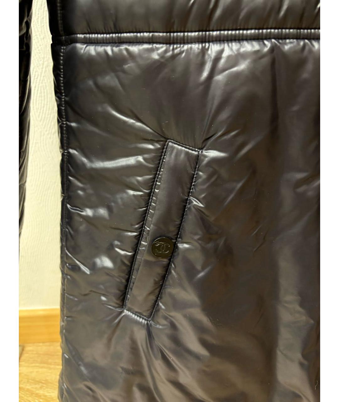 CHANEL PRE-OWNED Черная полиамидовая куртка, фото 6