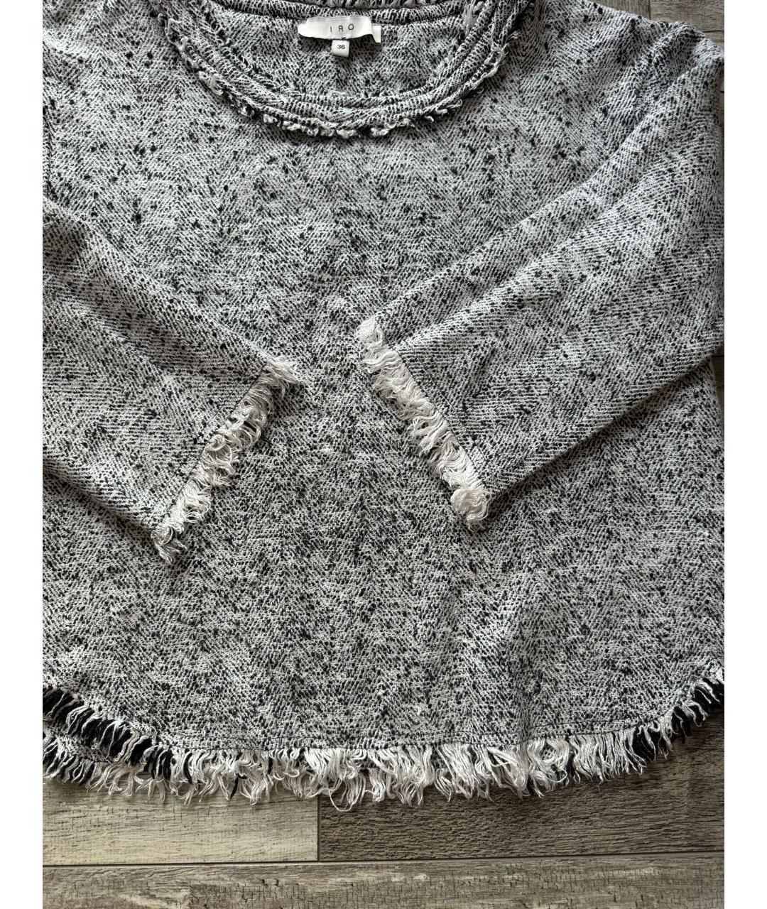 IRO Серый вискозный джемпер / свитер, фото 3