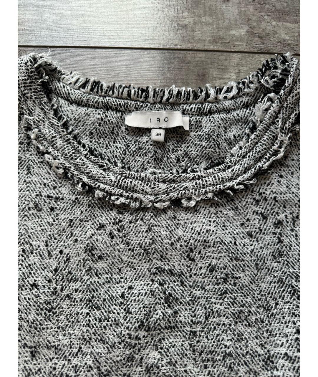 IRO Серый вискозный джемпер / свитер, фото 7