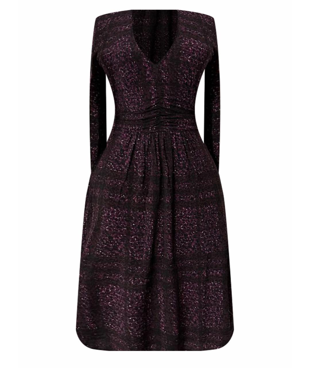 BURBERRY Фиолетовое вискозное повседневное платье, фото 1