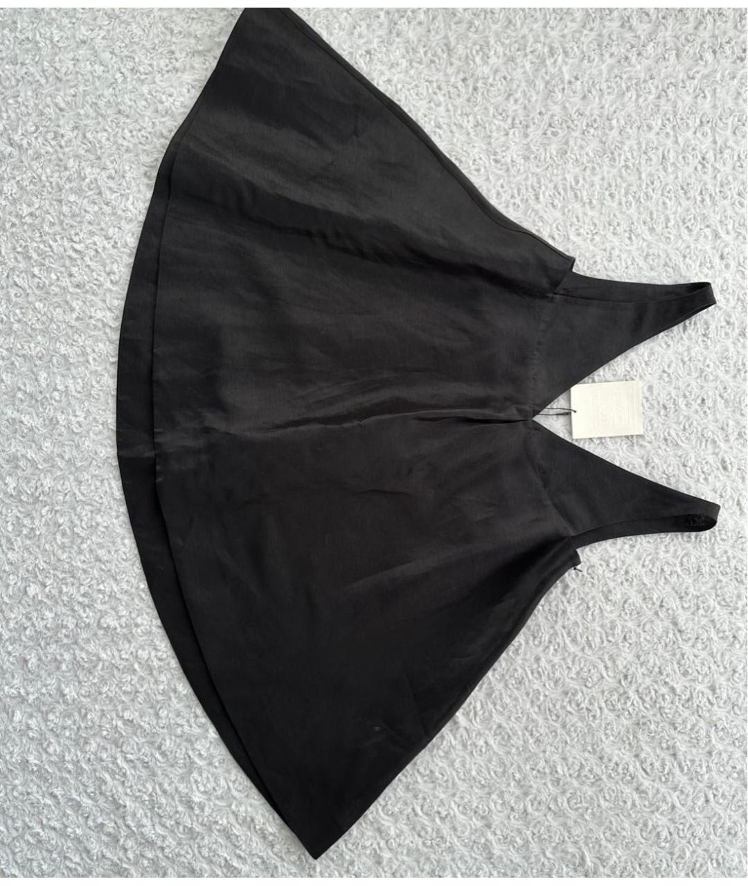 TOTEME Черная шелковая блузы, фото 3