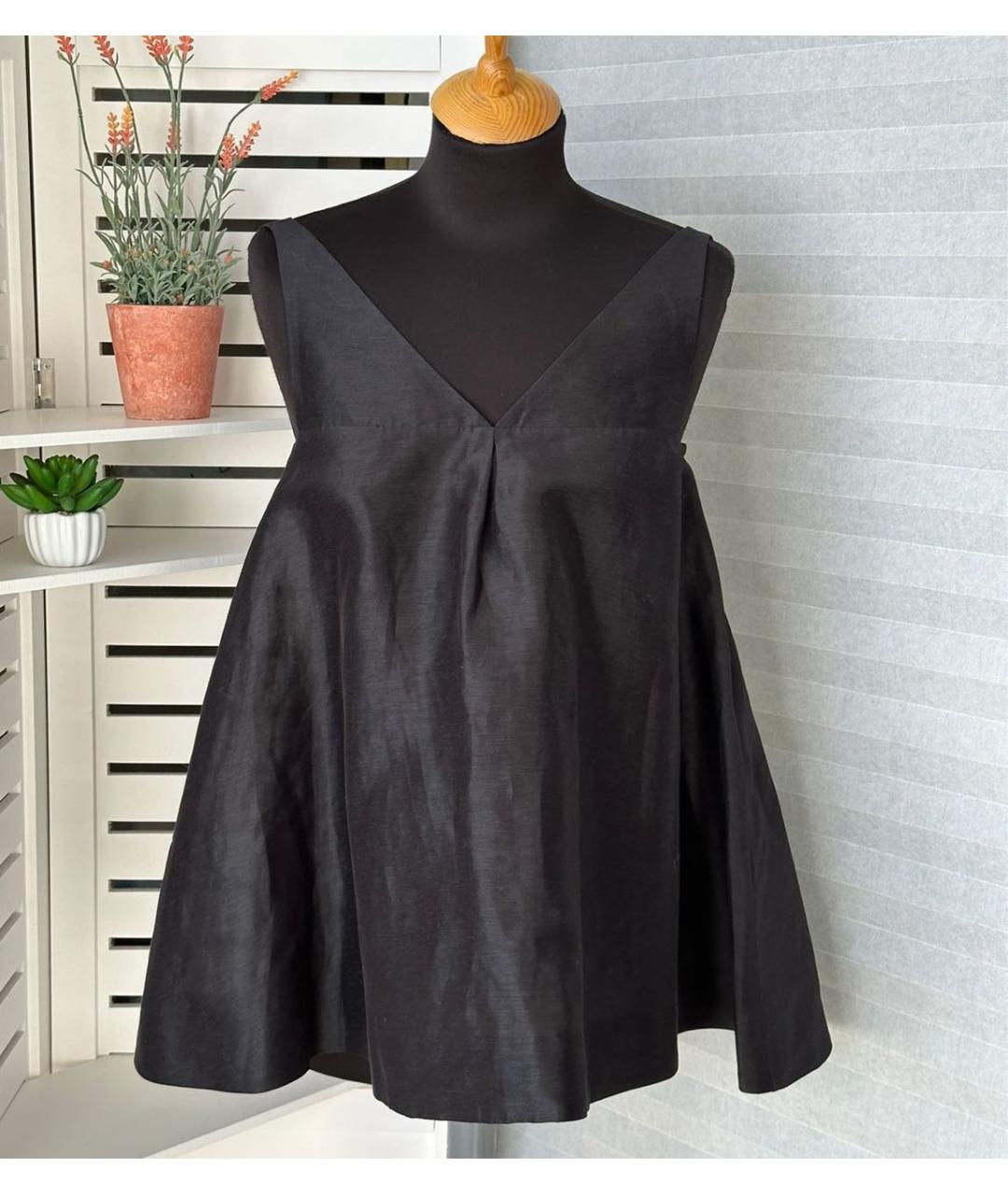 TOTEME Черная шелковая блузы, фото 9