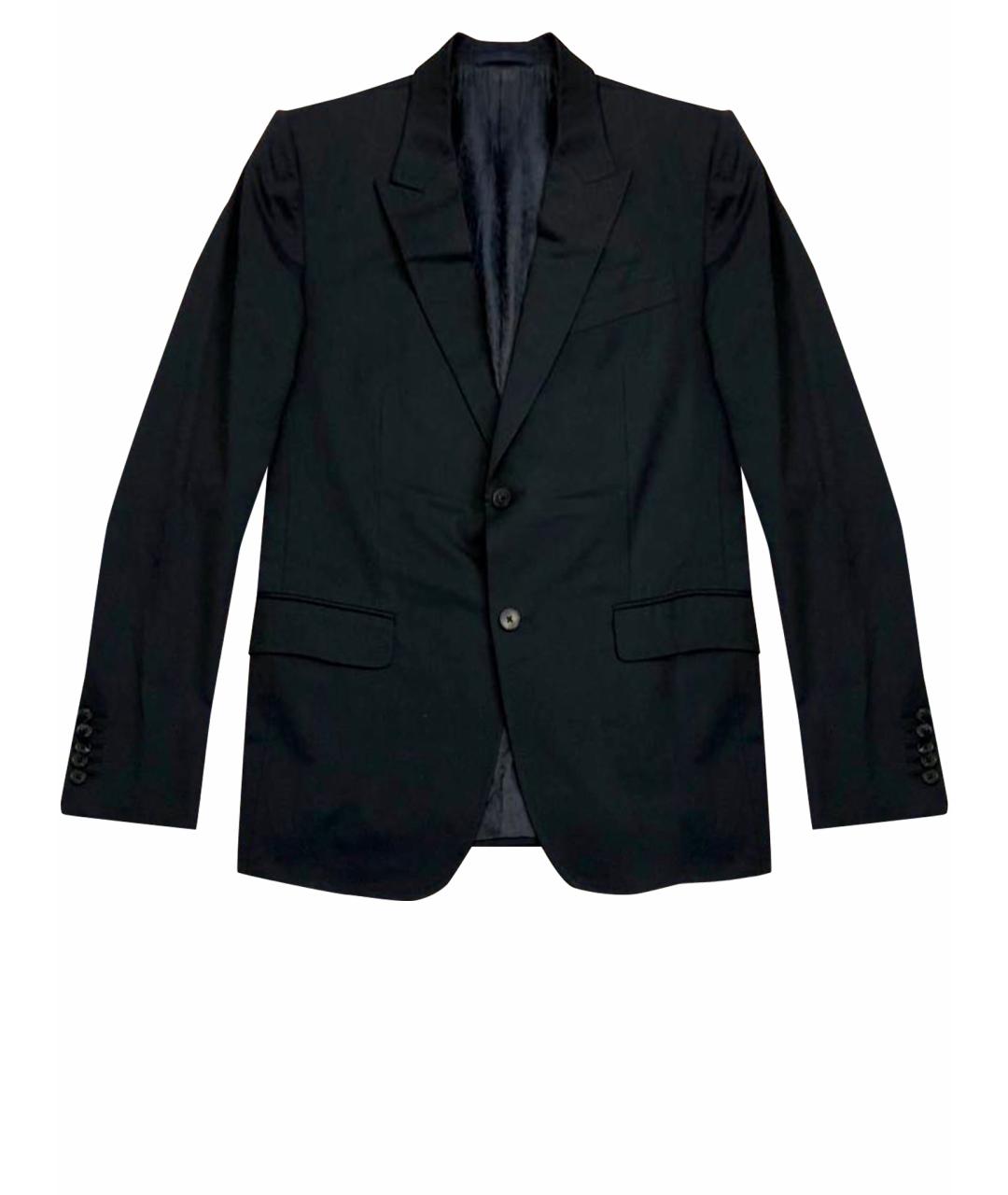 GUCCI Черный шелковый жакет/пиджак, фото 1